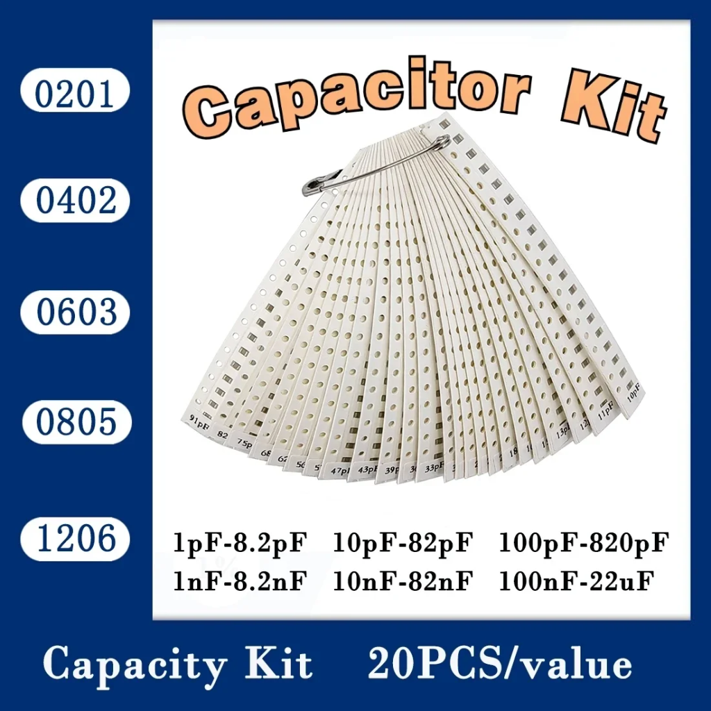 Capacitor Kit ×200 (20 values)